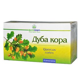 Дуба кора, фильтр-пакеты 1,5г, 20 шт