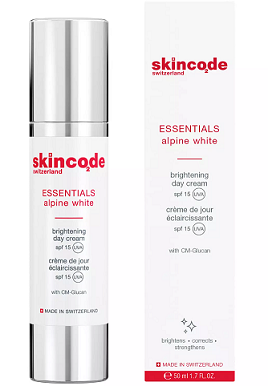 Скинкод Эссеншлс (Skincode Essentials) крем для лица Осветляющий дневной SPF15, 50мл