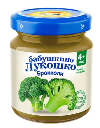 Бабушкино Лукошко пюре брокколи, 100г