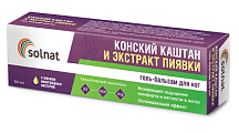 Купить solnat (солнат) конский каштан и экстракт пиявки, гель-бальзам для ног 100мл в Нижнем Новгороде