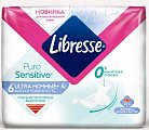 Купить libresse (либресс) прокладки ultra pure sensitive ночные+ 6 шт в Нижнем Новгороде