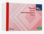 Купить ультоп, капсулы кишечнорастворимые 40мг, 28 шт в Нижнем Новгороде