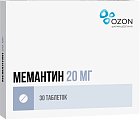 Купить мемантин, таблетки, покрытые пленочной оболочкой 20мг, 30 шт в Нижнем Новгороде