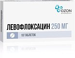 Купить левофлоксацин, таблетки, покрытые пленочной оболочкой 250мг, 10 шт в Нижнем Новгороде