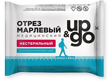 Марля медицинская нестерильная UP&GO размер 5мх90см, 1 шт