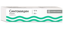 Купить синтомицин, линимент для наружного применения 10%, 25г в Нижнем Новгороде