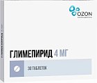 Купить глимепирид, таблетки 4мг, 30 шт в Нижнем Новгороде