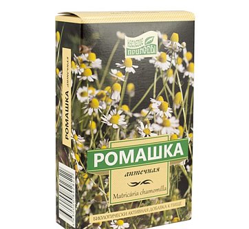 Ромашки аптечной цветки Наследие природы, пачка 50г БАД