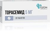 Купить торасемид, таблетки 5мг, 20 шт в Нижнем Новгороде