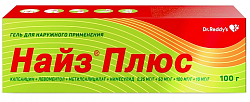 Купить найз плюс, гель для наружного применения 0,25 мг/г+50 мг/г+100 мг/г+10 мг/г, 100 г в Нижнем Новгороде