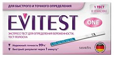 Купить тест для определения беременности evitest one (эвитест уан), 1 шт в Нижнем Новгороде