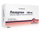 Купить лозартан, таблетки, покрытые пленочной оболочкой 100мг, 30 шт в Нижнем Новгороде