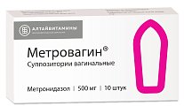 Купить метровагин, суппозитории вагинальные 500мг, 10 шт в Нижнем Новгороде