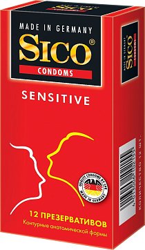 SICO (СИКО) презервативы Sensitive контурные 12шт