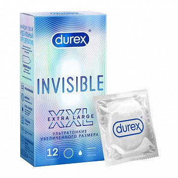 Durex (Дюрекс) презервативы Invisible XXL, 12 шт