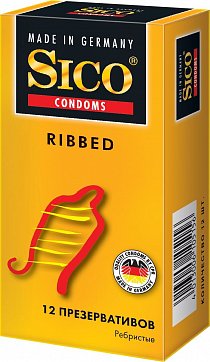 SICO (СИКО) презервативы Ribbed ребристые 12шт