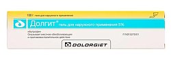 Купить долгит, гель для наружного применения 5%, туба 100г в Нижнем Новгороде