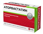 Купить аторвастатин, таблетки, покрытые пленочной оболочкой 20мг, 30 шт в Нижнем Новгороде