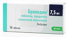 Купить бравадин, таблетки, покрытые пленочной оболочкой 7,5мг, 56 шт в Нижнем Новгороде