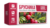 Купить фиточай брусники листья грин сайд, фильтр-пакеты 1,5г, 20 шт бад в Нижнем Новгороде