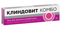 Купить клиндовит комбо, гель для наружного применения 50мг+10мг/г 15г в Нижнем Новгороде